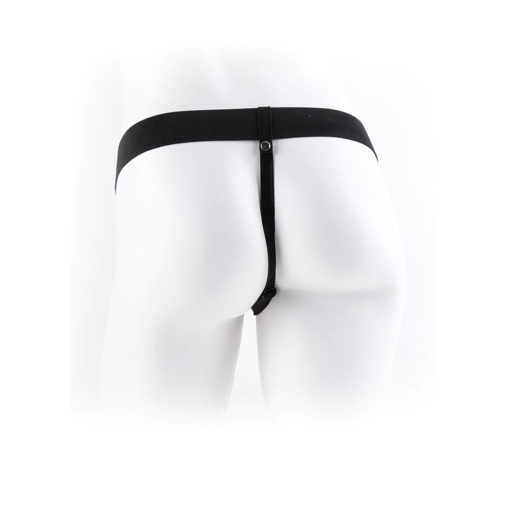 Fetish Fantasy Series 9&Quot; Vibrating Hollow Strap-On With Balls Brown | 603912362824 | Available at EroticWarehouse.com