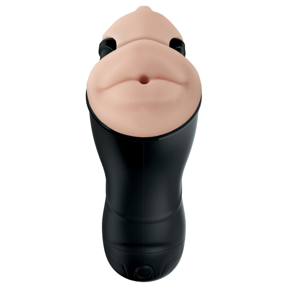 PDX Elite Double Penetration Vibrating Stroker | 603912744422 | Available at EroticWarehouse.com