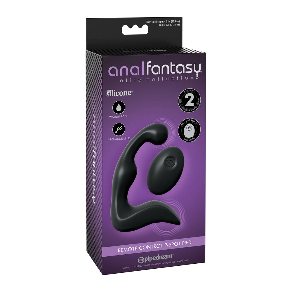 Anal Fantasy Elite Collection Remote Control P-Spot Pro Black | 603912751635 | Available at EroticWarehouse.com