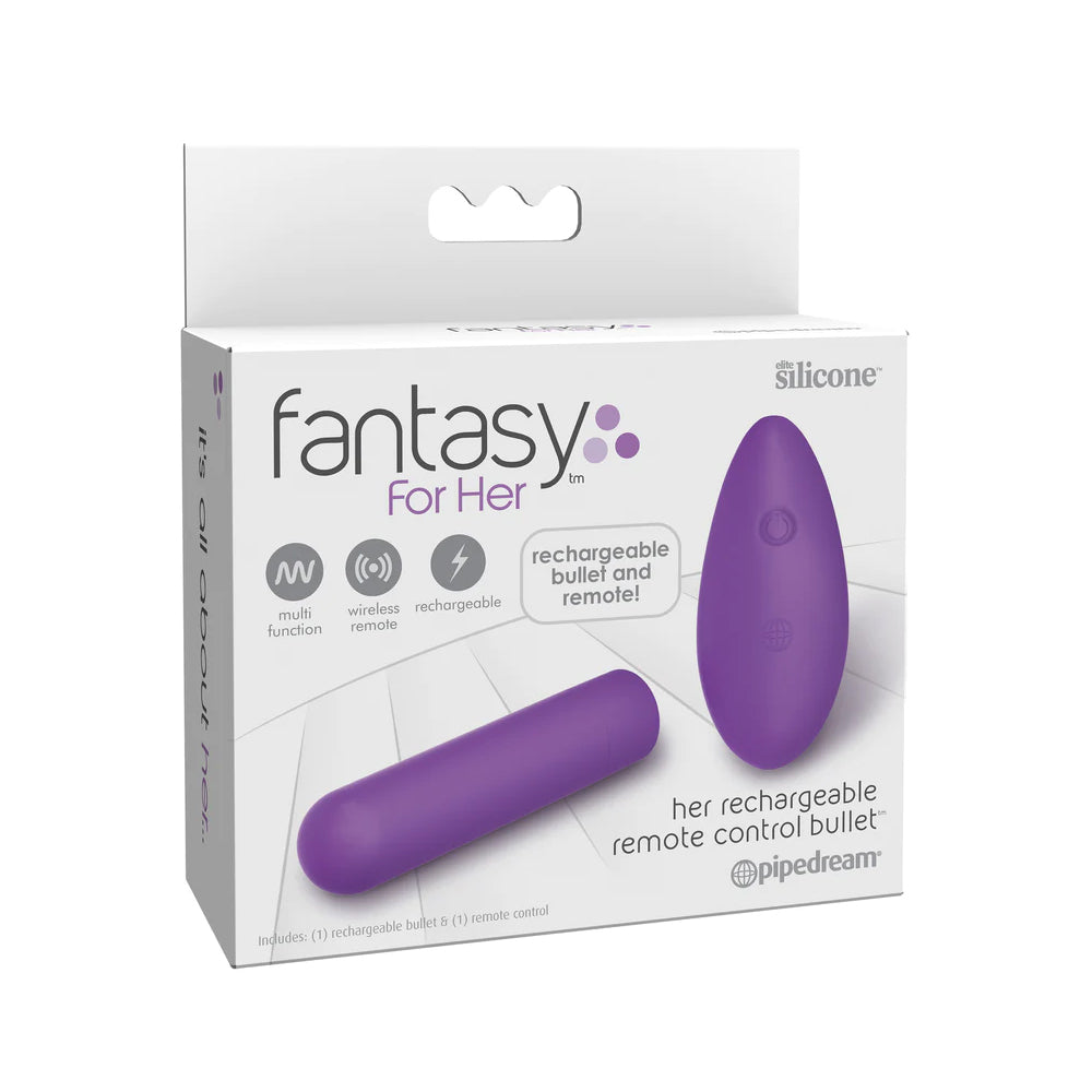 Fantasy For Her Her Rechargeable Remote Control Bullet Purple | 603912758740 | Available at EroticWarehouse.com