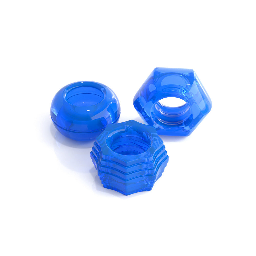 Classix Deluxe Cock Ring Set Blue | 603912760798 | Available at EroticWarehouse.com