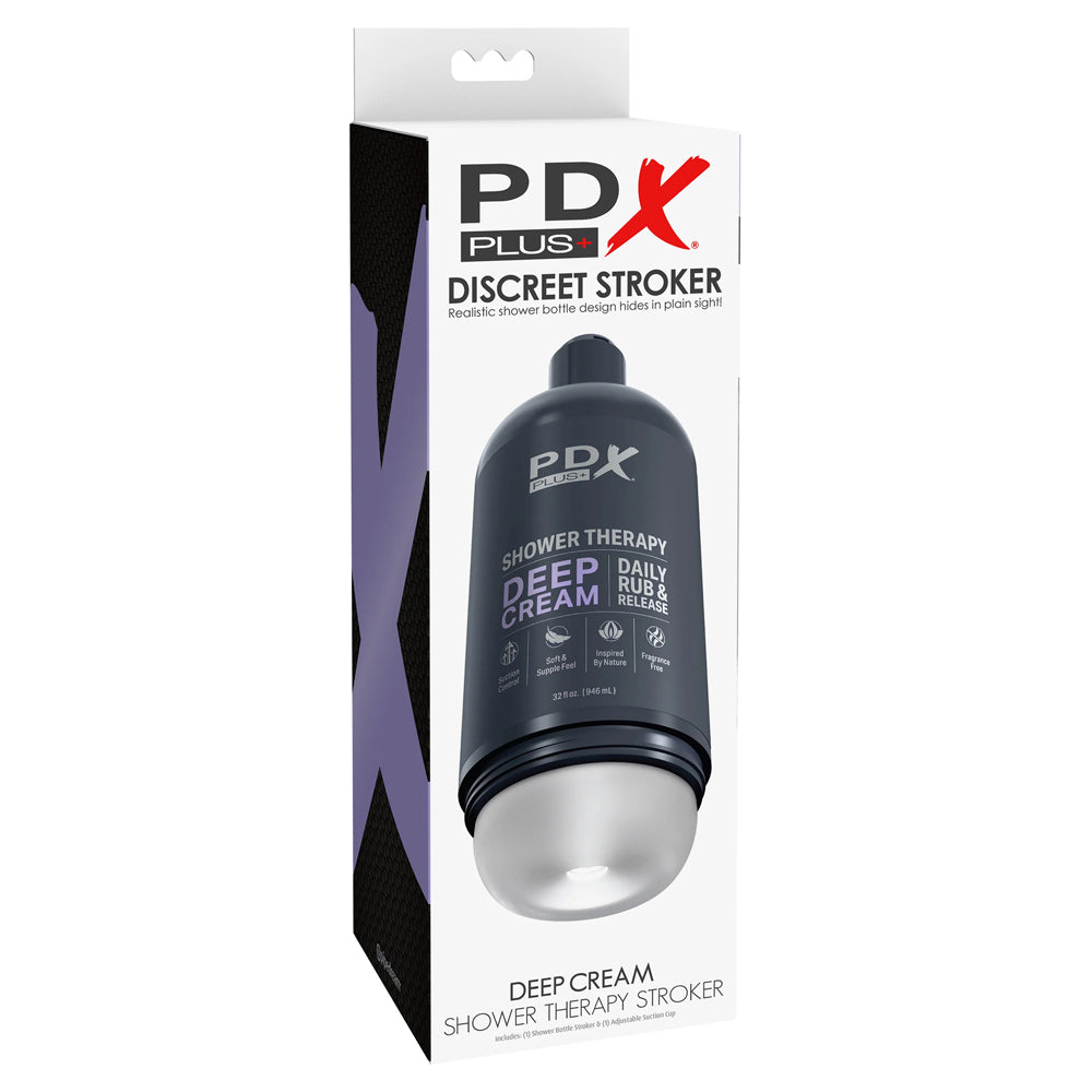 Pdx Plus Shower Therapy Deep Cream Frosted | 603912774832 | Available at EroticWarehouse.com