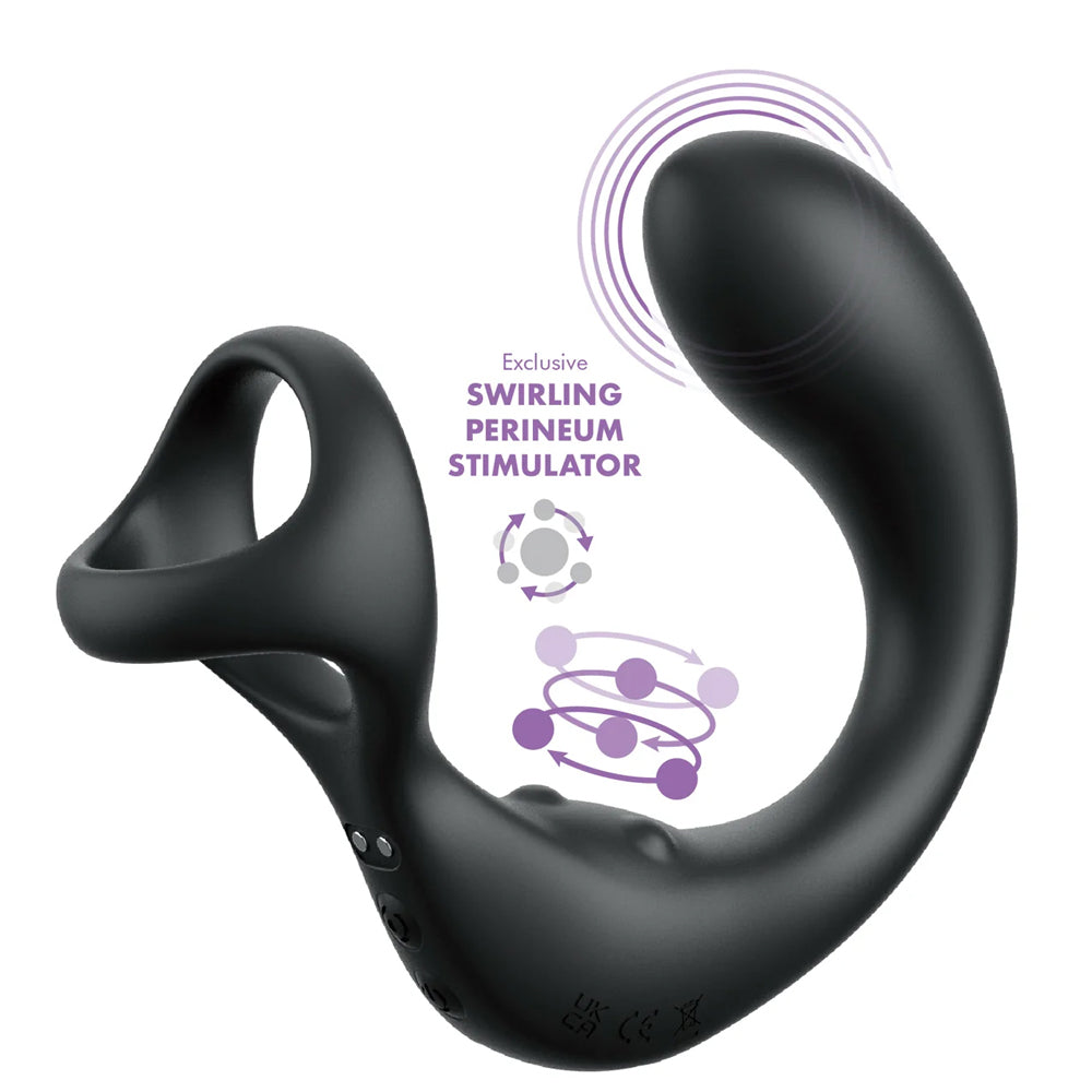 Anal Fantasy Elite Ass-Gasm Taint-Alizer Black | 603912775778 | Available at EroticWarehouse.com