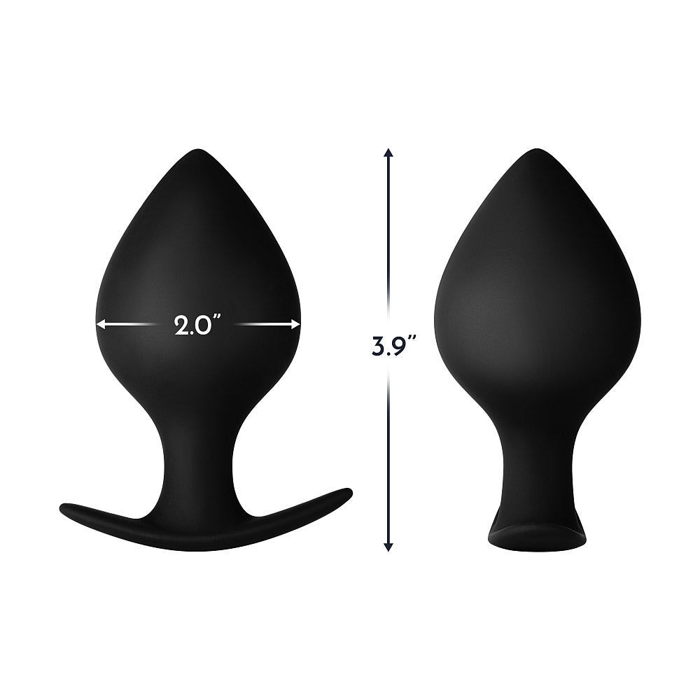 Forto Spade Plug Medium Black | 617353155235 | Available at EroticWarehouse.com
