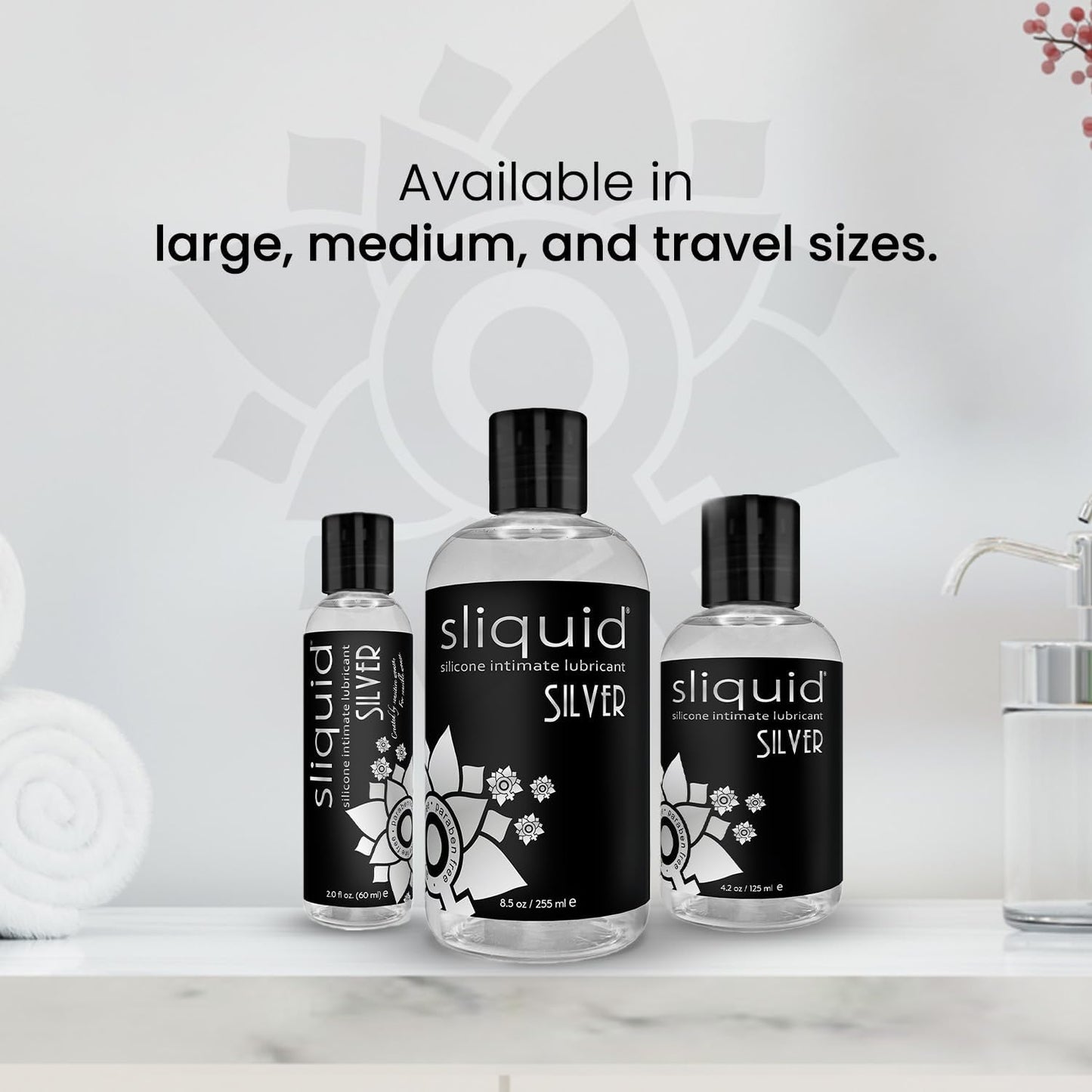 Naturals Sliquid Silver - 8.5 Fl. Oz. (251 ml) | 894147000128 | Available at EroticWarehouse.com