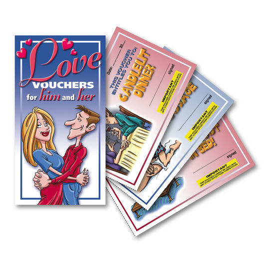 Love Vouchers For Him And Her | 623849070098 | Available at EroticWarehouse.com