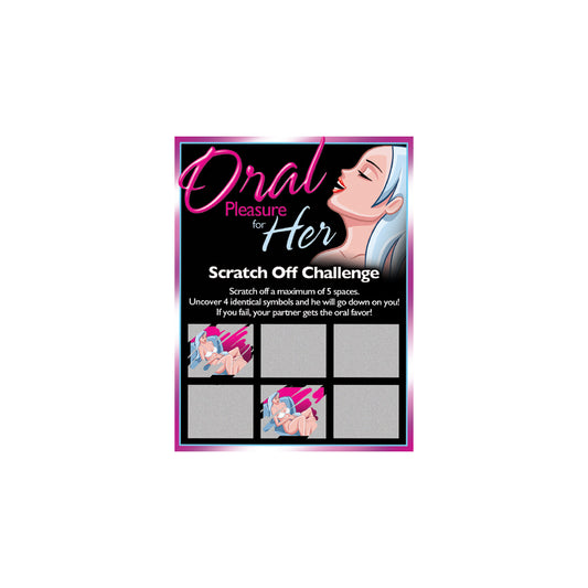 Oral Pleasure For Her Scratch Off Challenge | 623849400437 | Available at EroticWarehouse.com