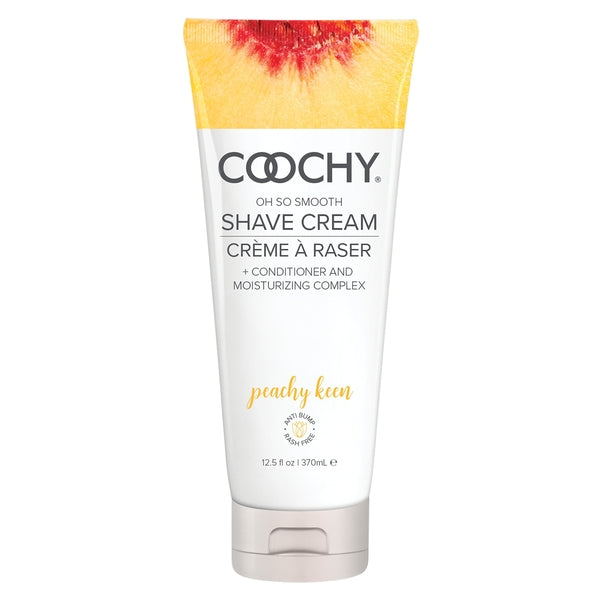 Coochy Shave Cream Peachy Keen 12.5 oz. | 638258902076 | Available at EroticWarehouse.com