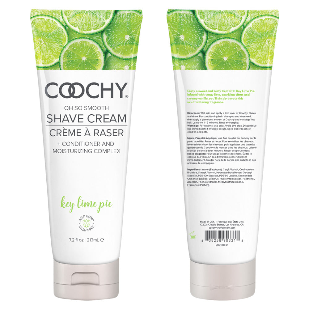 Coochy Shave Cream Key Lime Pie 7.2 oz. | 638258903318 | Available at EroticWarehouse.com