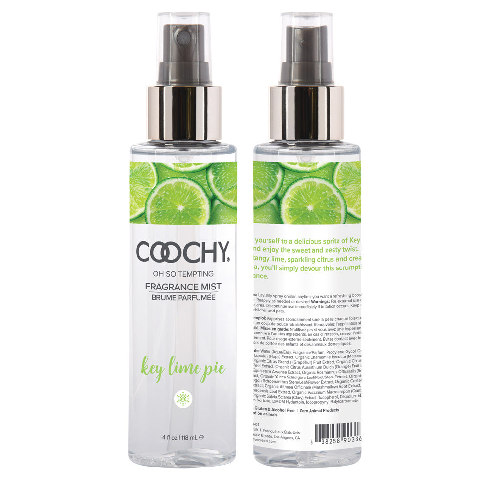 Coochy Fragrance Body Mist Key Lime Pie 4 oz. | 638258903363 | Available at EroticWarehouse.com