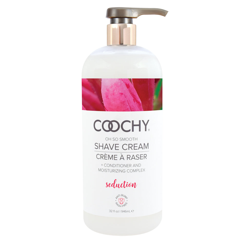 Coochy Shave Cream Seduction 32 oz. | 638258904605 | Available at EroticWarehouse.com