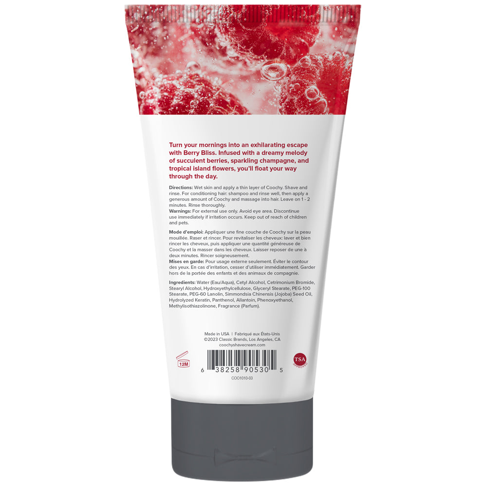 Coochy Berry Bliss Shave Cream 3.4 oz. | 638258905305 | Available at EroticWarehouse.com