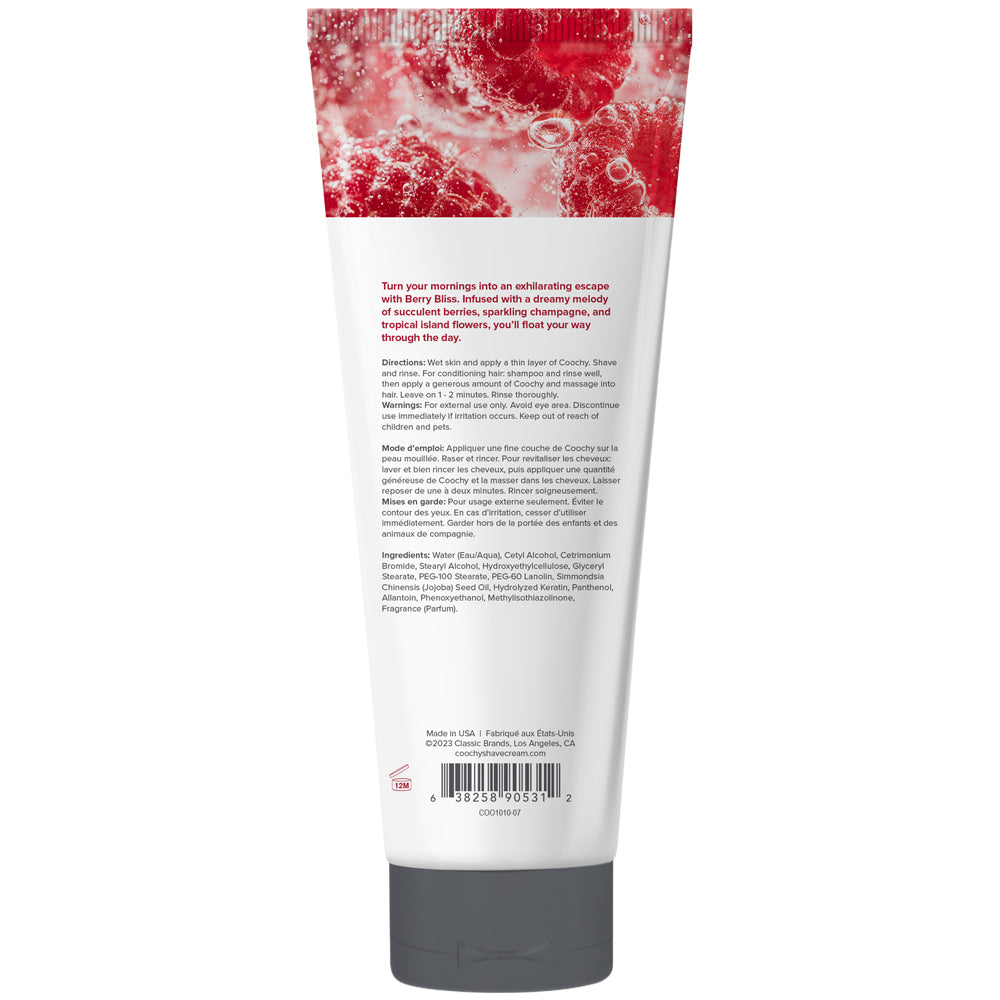 Coochy Berry Bliss Shave Cream 7.2 oz. | 638258905312 | Available at EroticWarehouse.com