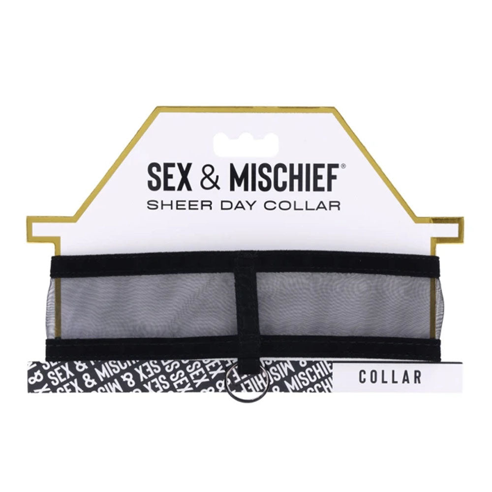 S&M Sheer Day Collar | 646709098513 | Available at EroticWarehouse.com