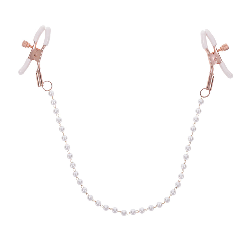 Peaches 'N CreaMe Pearl Nipple Clamps | 646709099640 | Available at EroticWarehouse.com