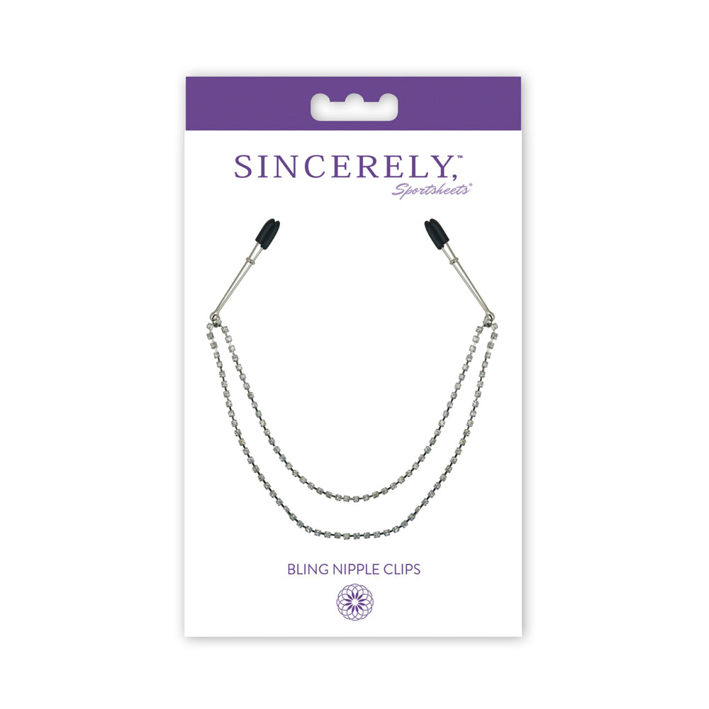 Midnight Bling Nipple Clips | 646709520304 | Available at EroticWarehouse.com
