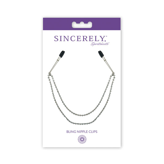 Midnight Bling Nipple Clips | 646709520304 | Available at EroticWarehouse.com