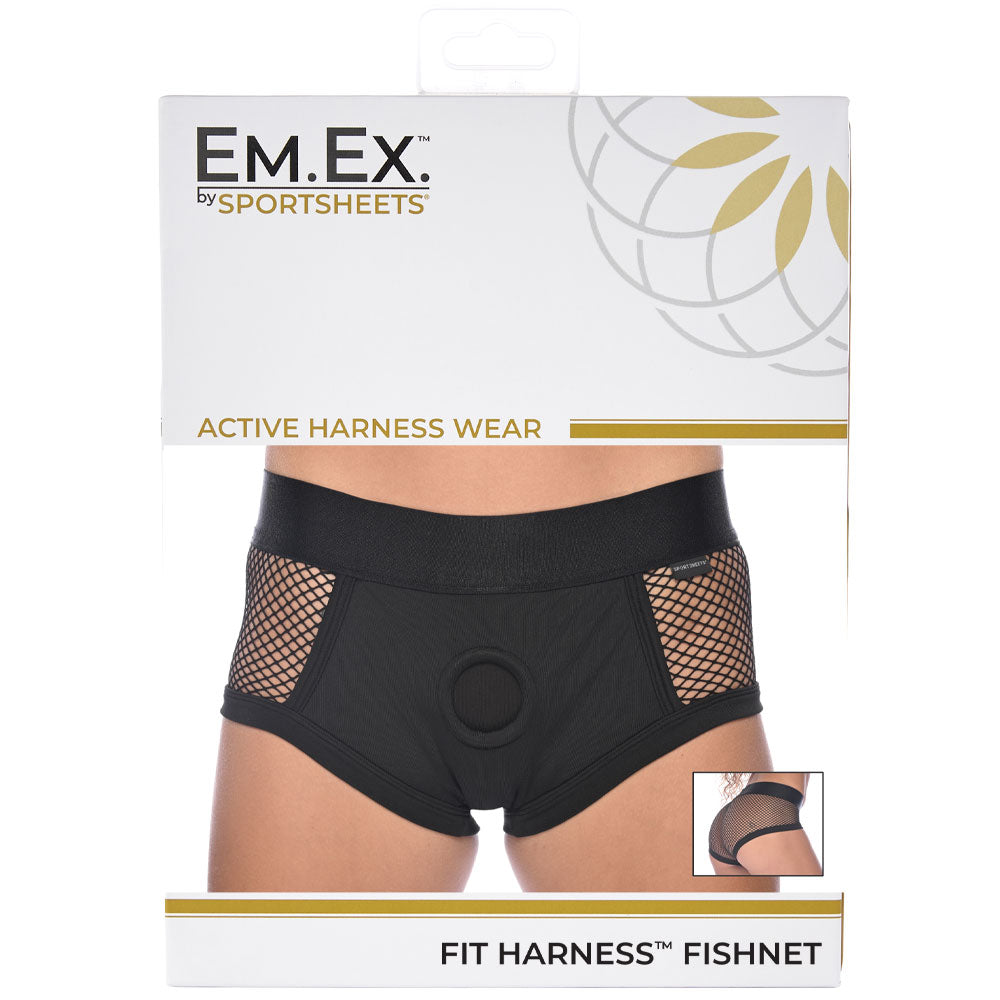 Em.Ex. Fit Harness Fishnet Large | 646709662189 | Available at EroticWarehouse.com