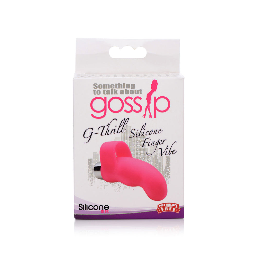 G-Thrill Silicone One Touch G Spot Finger Vibe Magenta | 653078941951 | Available at EroticWarehouse.com