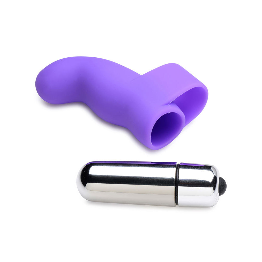 G-Thrill Silicone One Touch G Spot Finger Vibe Violet | 653078941968 | Available at EroticWarehouse.com