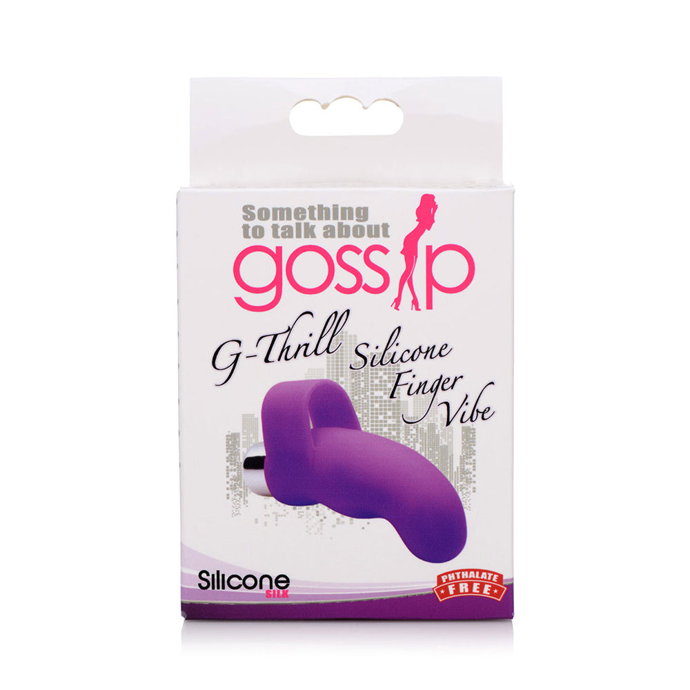 G-Thrill Silicone One Touch G Spot Finger Vibe Violet | 653078941968 | Available at EroticWarehouse.com