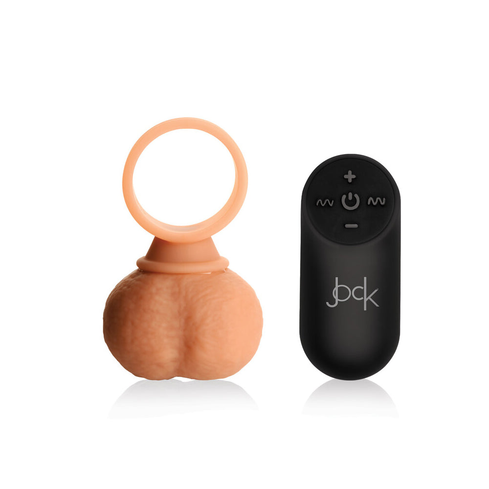 Jock 28X Vibrating Silicone Balls Large Light | 653078943382 | Available at EroticWarehouse.com