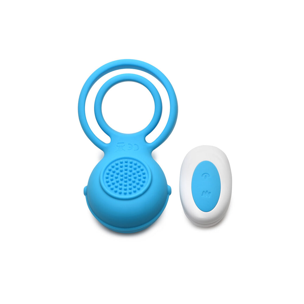 Gossip Love Loops 10X Silicone Cock Ring W/ Remote Azure | 653078943603 | Available at EroticWarehouse.com