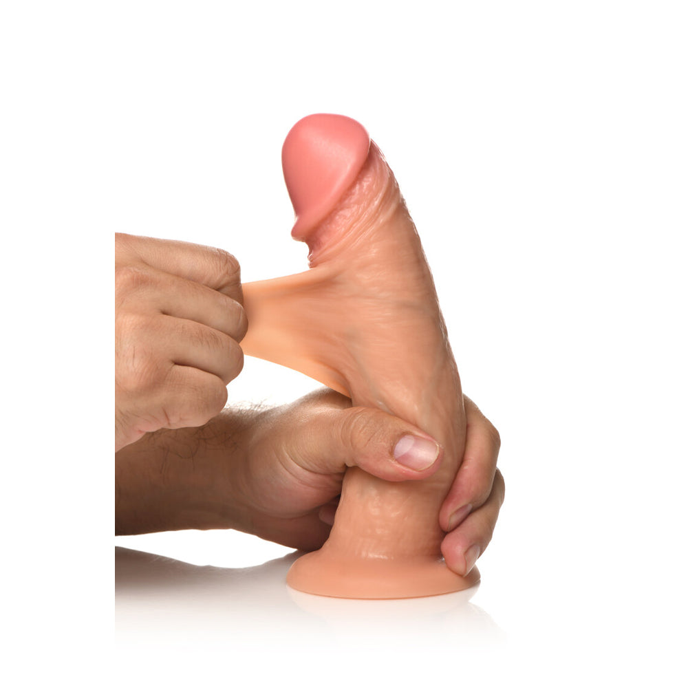 Jock 8" Vibrating Realistic Skin Silicone Dildo Light | 653078944174 | Available at EroticWarehouse.com