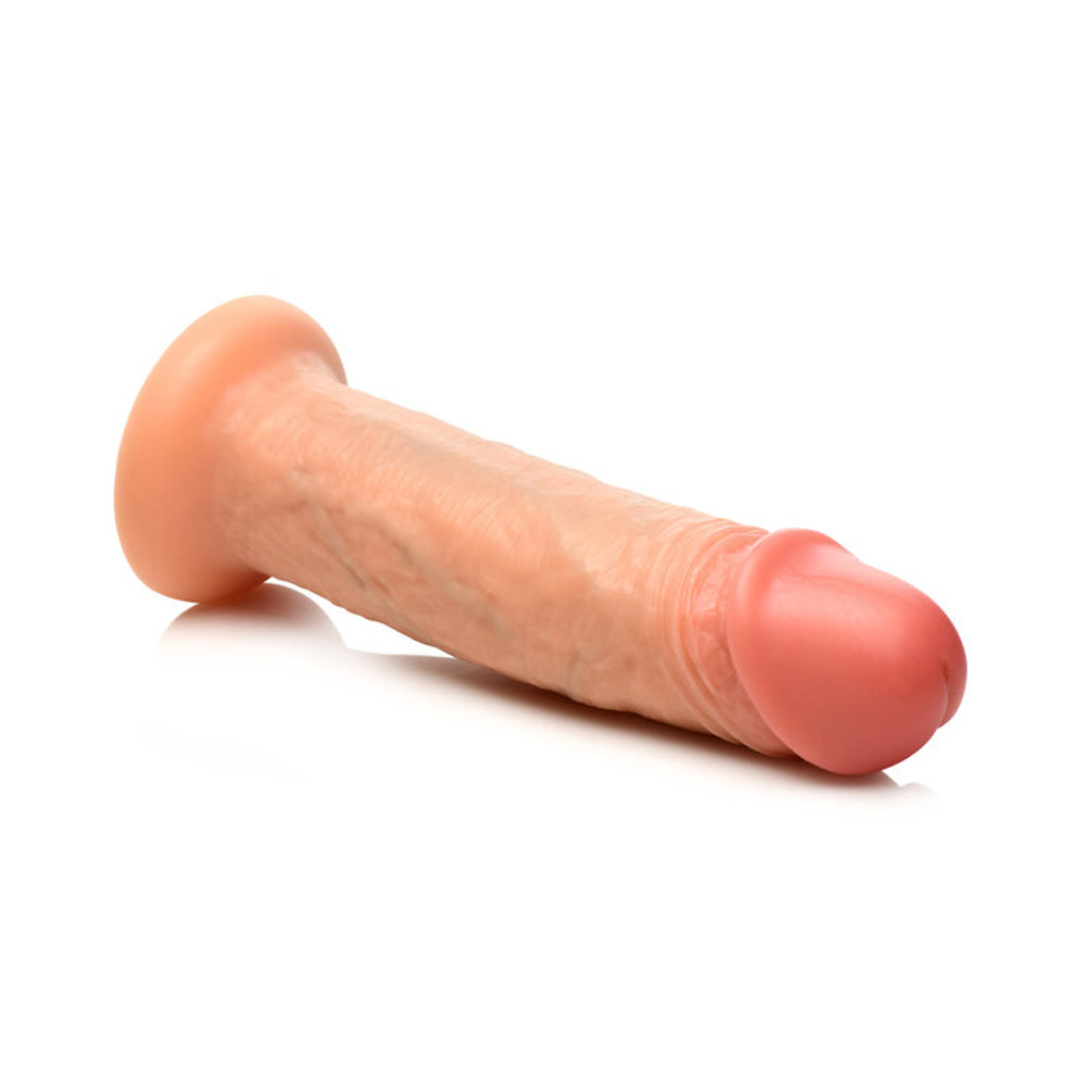 Jock 8" Vibrating Realistic Skin Silicone Dildo Light | 653078944174 | Available at EroticWarehouse.com