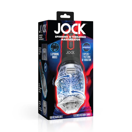 Jock Spinning & Vibrating Masturbator | 653078944730 | Available at EroticWarehouse.com