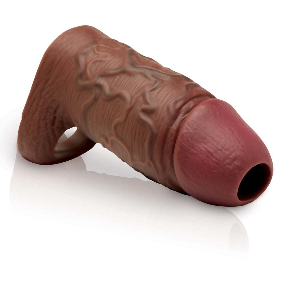 Jock Enhancers Silicone Penis Extension Sleeve Dark | 653078945195 | Available at EroticWarehouse.com