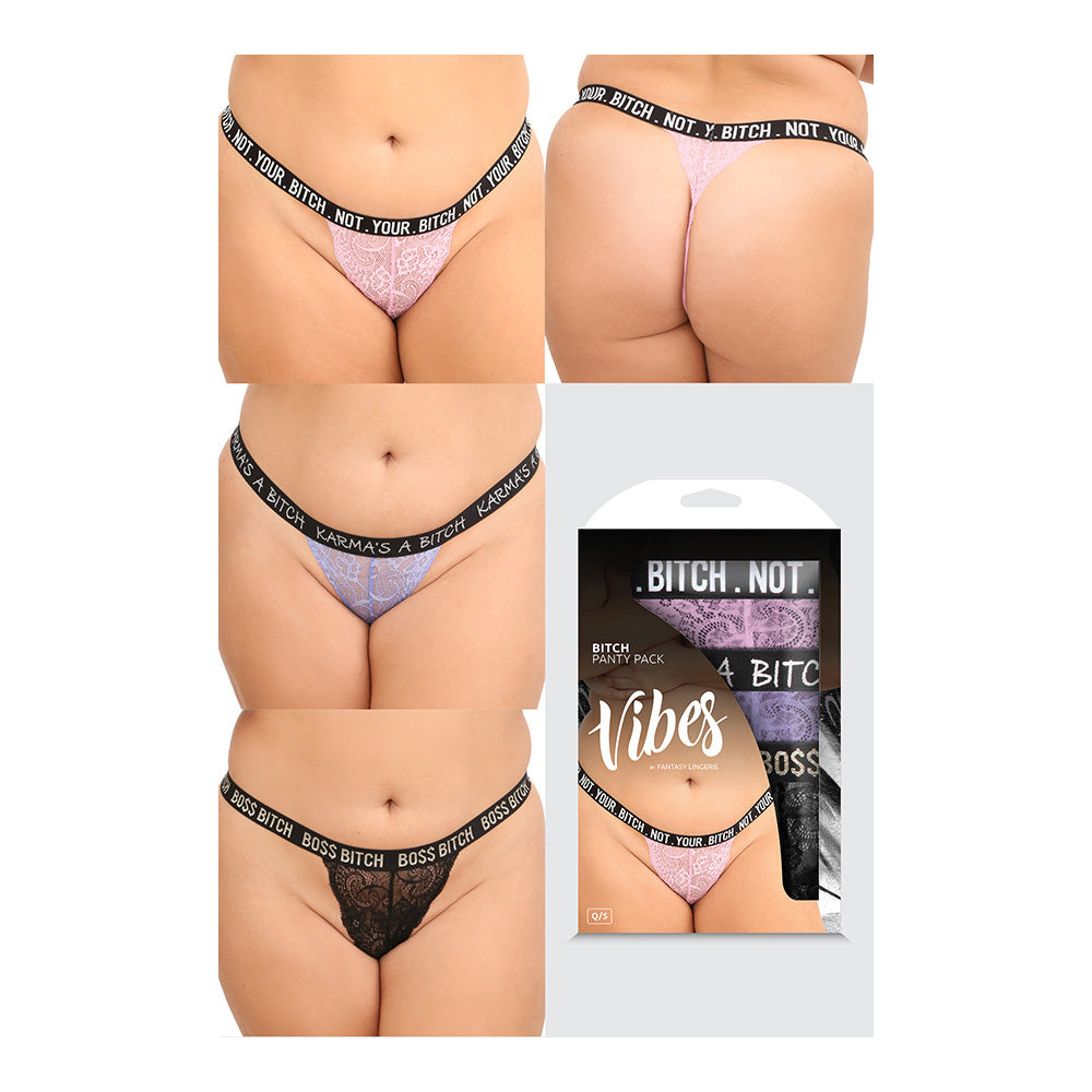 Bitch Panty Pack | 657447081965 | Available at EroticWarehouse.com