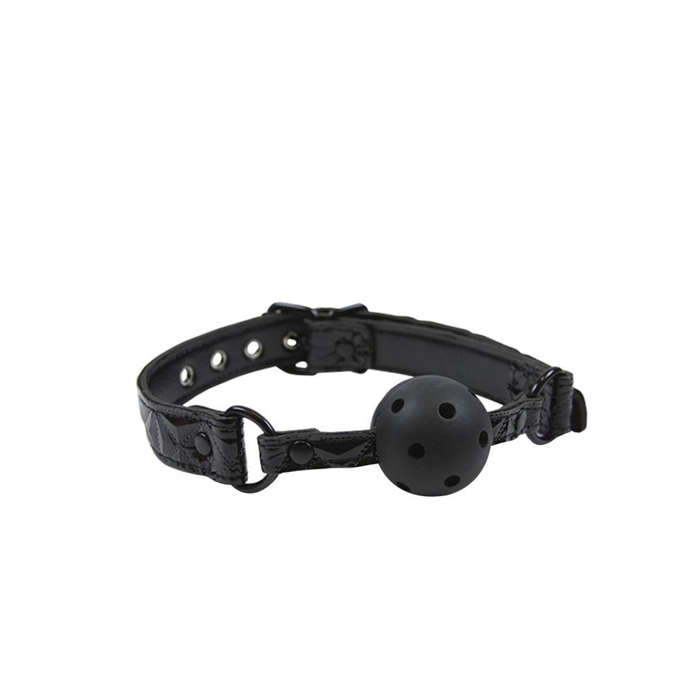 Sinful - Black - Ball Gag | 657447092237 | Available at EroticWarehouse.com