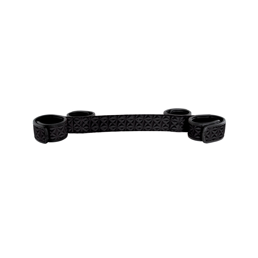 Sinful Soft Spreader Bar Black | 657447096846 | Available at EroticWarehouse.com