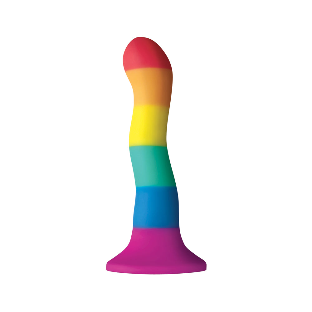 Colours Pride Edition 6" Wave Dildo Rainbow | 657447099090 | Available at EroticWarehouse.com