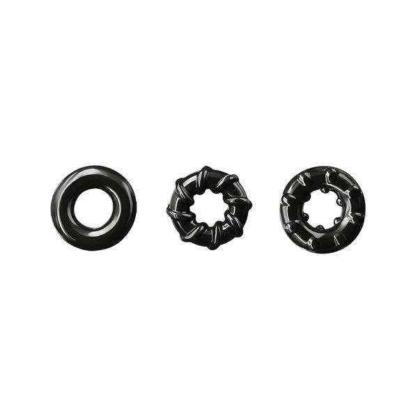 Renegade Dyno Rings Black | 657447101380 | Available at EroticWarehouse.com