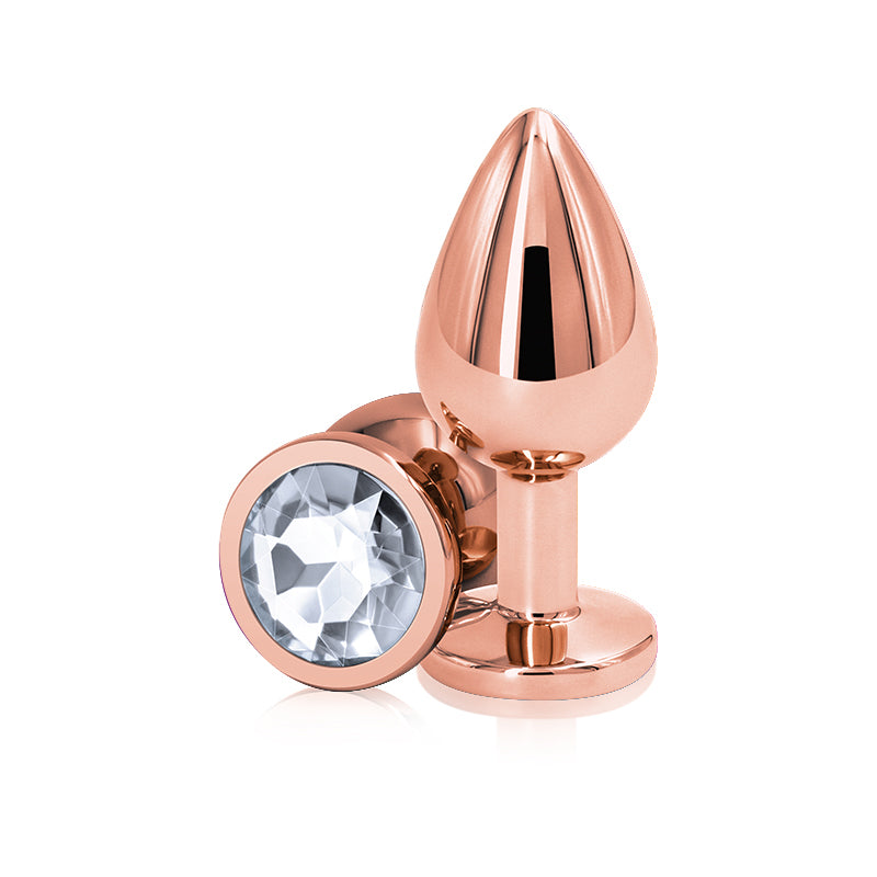 Rear Assets Rose Gold Medium Clear | 657447103032 | Available at EroticWarehouse.com