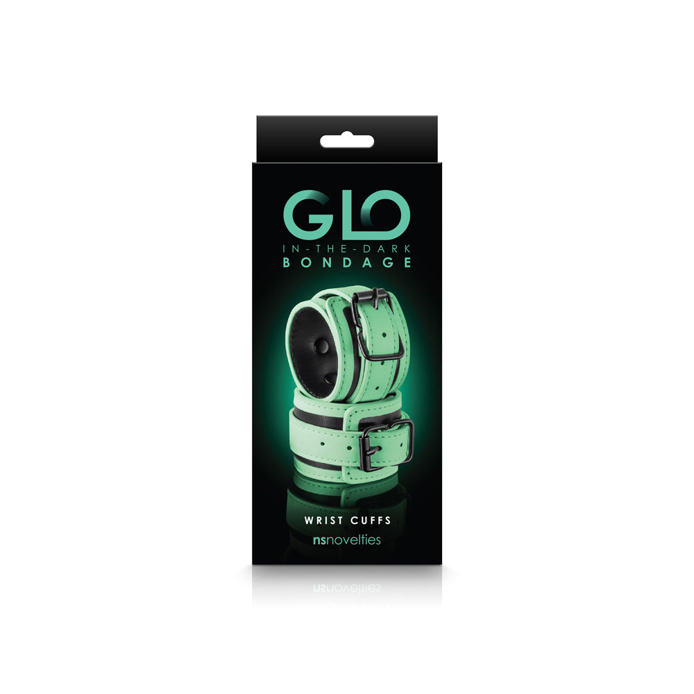 Glo Bondage Wrist Cuff Green | 657447104022 | Available at EroticWarehouse.com