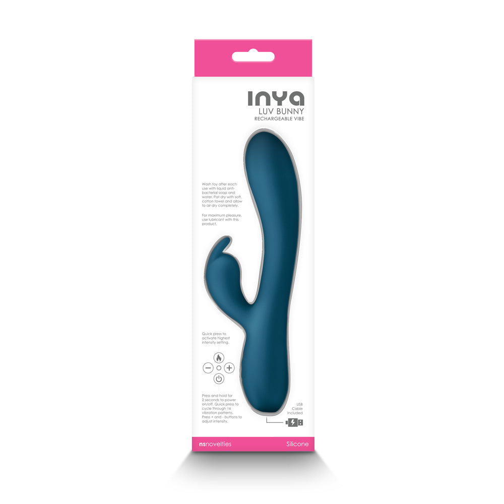 Inya Luv Bunny Dark Teal | 657447104473 | Available at EroticWarehouse.com