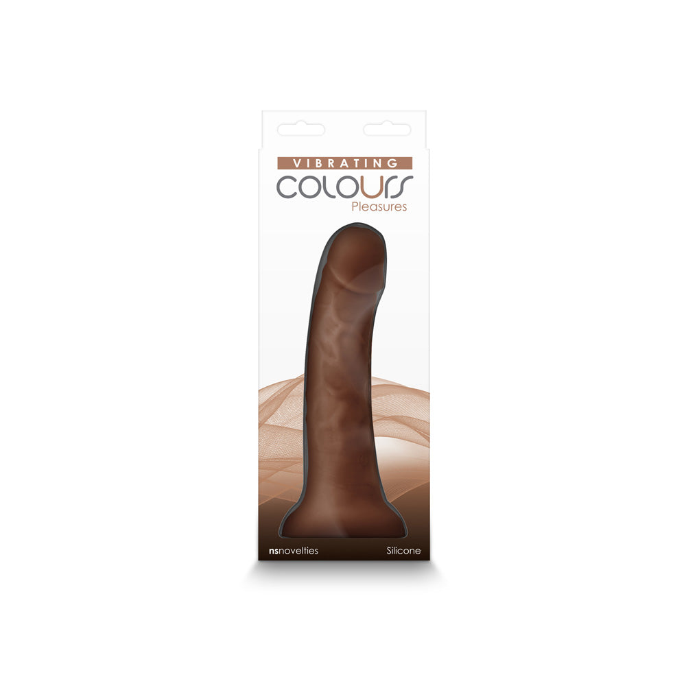 Colours Pleasures 7" Vibrating Dong Brown | 657447104893 | Available at EroticWarehouse.com