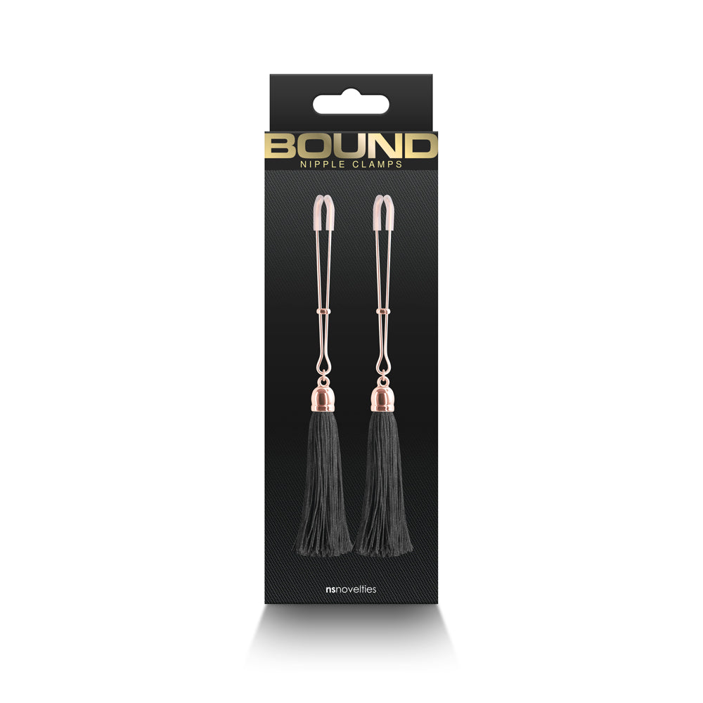Bound Nipple Clamps T1 Black | 657447106835 | Available at EroticWarehouse.com