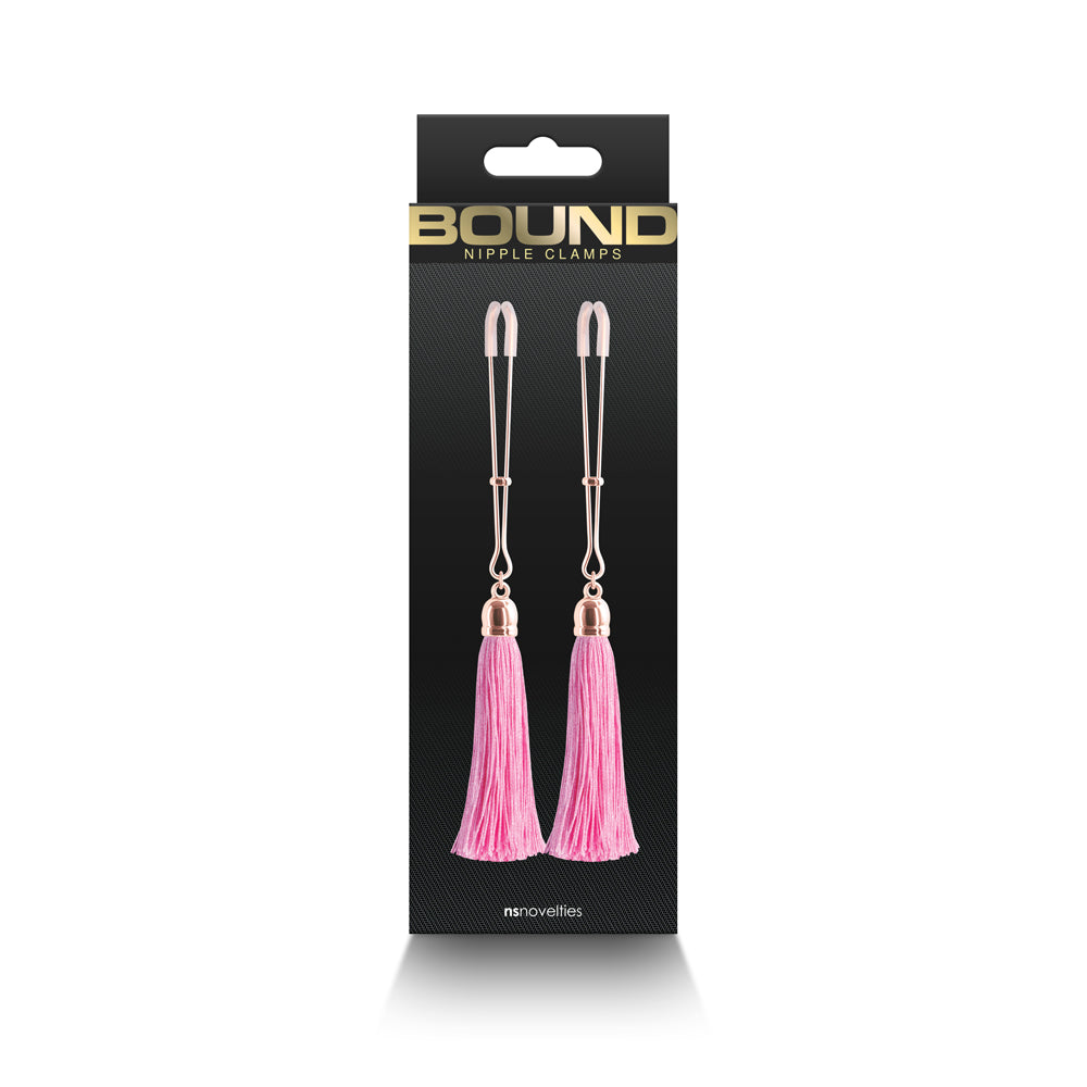 Bound Nipple Clamps T1 Pink | 657447106859 | Available at EroticWarehouse.com