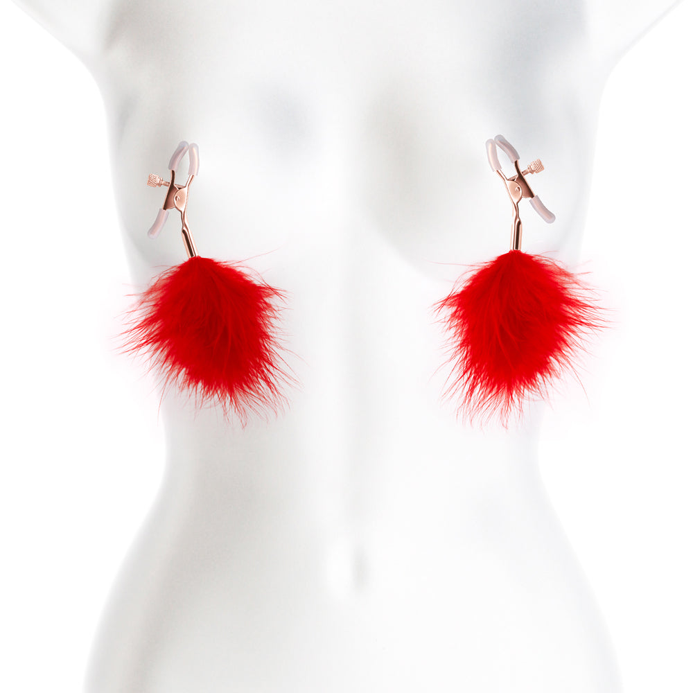 Bound Nipple Clamps F1 Red | 657447106866 | Available at EroticWarehouse.com