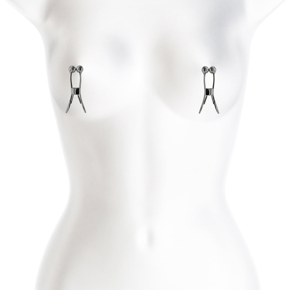 Bound Nipple Clamps C1 Gunmetal | 657447106941 | Available at EroticWarehouse.com