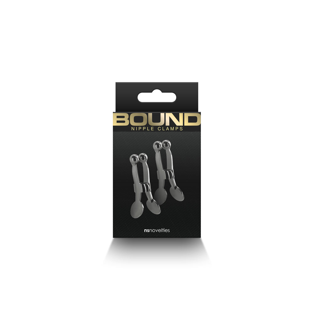 Bound Nipple Clamps C1 Gunmetal | 657447106941 | Available at EroticWarehouse.com