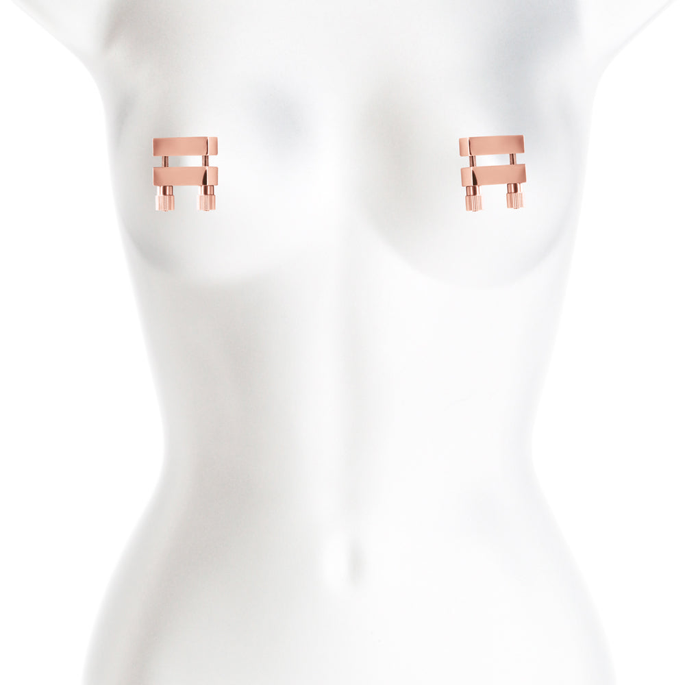 Bound Nipple Clamps V1 Rose Gold | 657447107016 | Available at EroticWarehouse.com