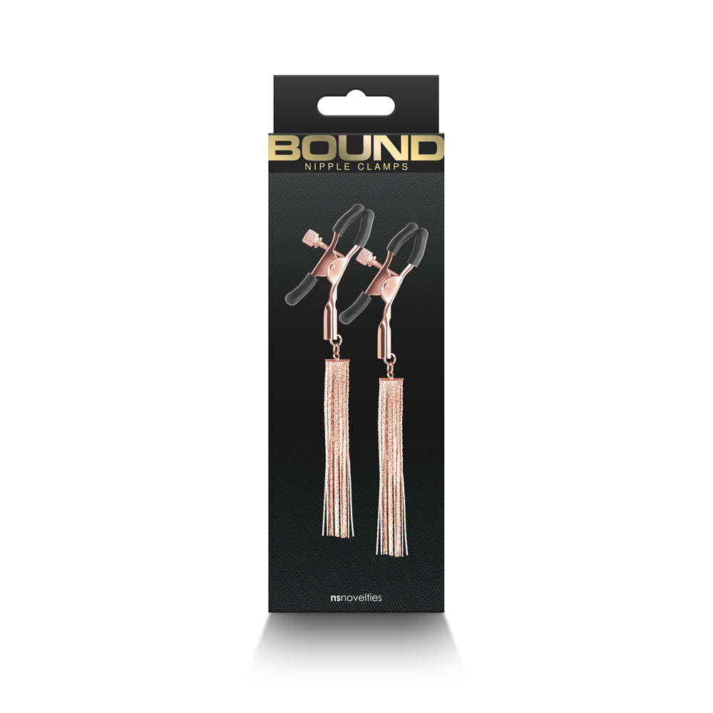 Bound Nipple Clamps D2 Rose Gold | 657447107245 | Available at EroticWarehouse.com