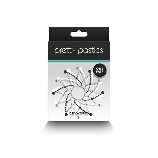 Pretty Pasties Charm I Black | 657447107733 | Available at EroticWarehouse.com