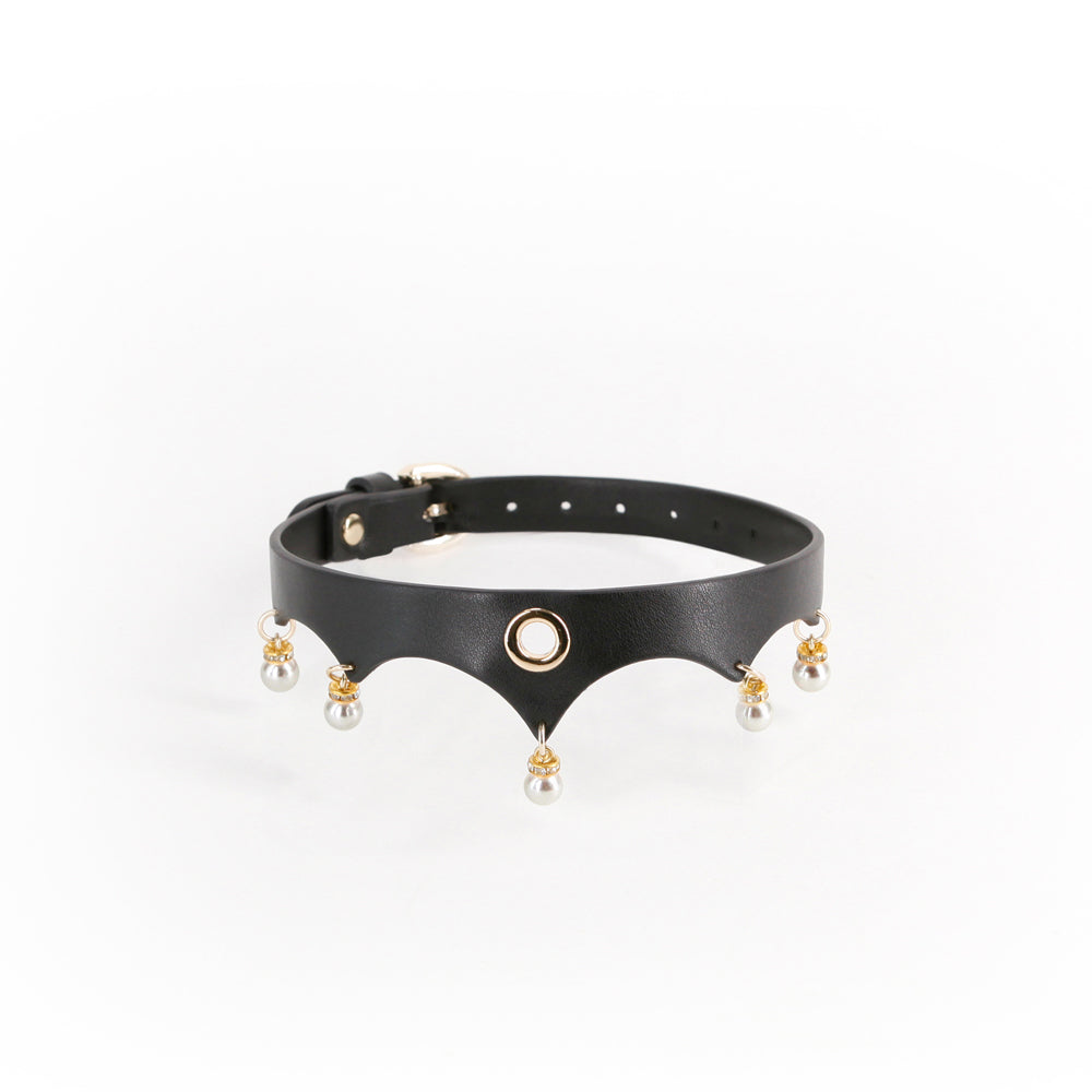 Hustler's Taboo Jezebel Collar Black | 657447108457 | Available at EroticWarehouse.com