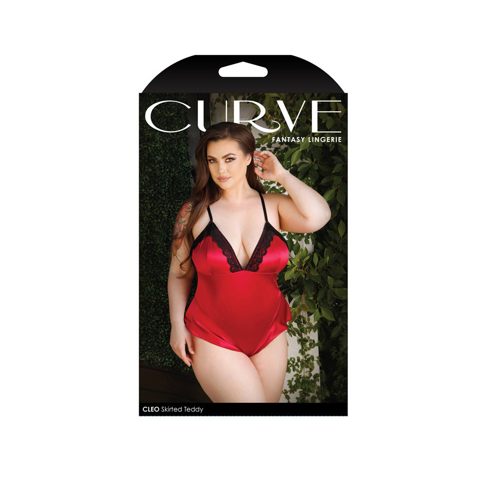 Cleo Skirted Teddy 1X/2X | 657447300806 | Available at EroticWarehouse.com